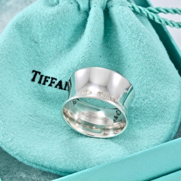 Tiffany & Co. 1837 Wide Sterling Silver Ring (retired) - Picture 11 of 12